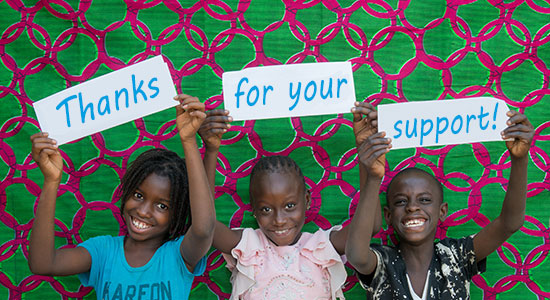 Thank you for donating to SOS Children
