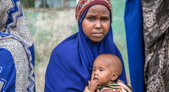 Mother and child in the SOS family strengthening programme, Ethiopa